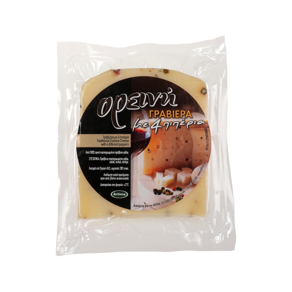 Oreini GRAVIERA CHEESE with 4 peppers 300g
