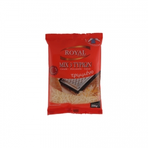 ROYAL MIX 3 CHEESES GRATED 200g