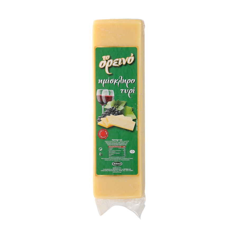 To oreino SEMI-HARD CHEESE 40% R.W.