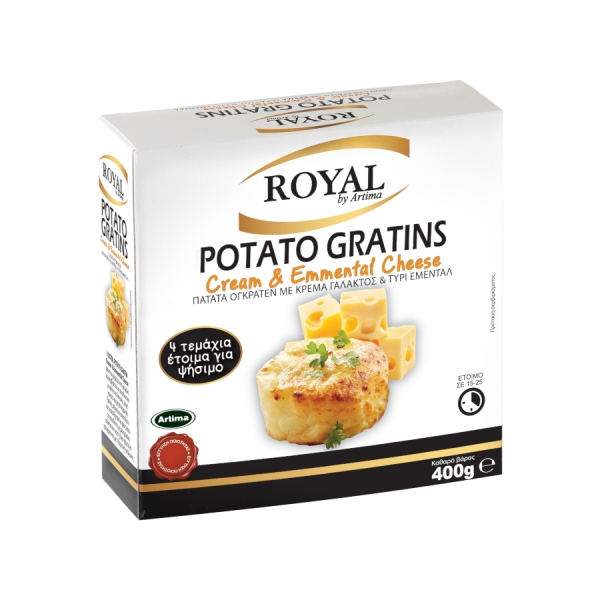 ROYAL POTATO GRATINS WITH CREAM &amp; EMMENTAL CHEESE 400g