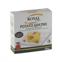 ROYAL ΠΑΤΑΤΑ ΟΓΚΡΑΤΕΝ ΜΕ ΚΡΕΜΑ ΓΑΛΑΚΤΟΣ &amp; ΜΠΡΟΚΟΛΟ 400g