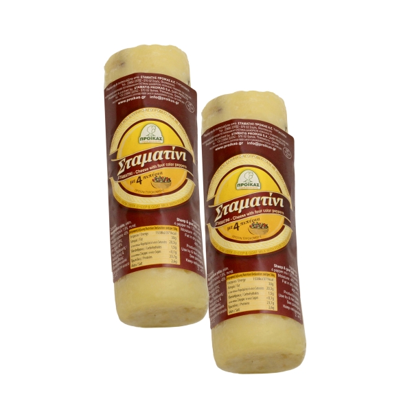 STAMATINI SEMI-HARD CHEESE WITH 4 PEPPERS R.W.