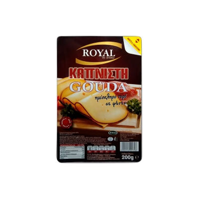 ROYAL ΚΑΠΝΙΣΤΟ ΤΥΡΙ GOUDA ΣΕ ΦΕΤΕΣ 200g