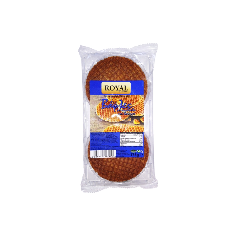 ROYAL STROOPWAFFLES WITH CARAMEL &amp; BUTTER (6PIECES) 175g