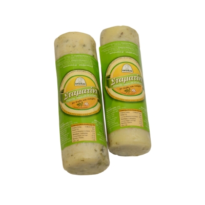 ΣΤΑΜΑΤΙΝΙ ΗΜΙΣΚΛΗΡΟ ΤΥΡΙ ΜΕ ΣΚΟΡΔΟ &amp; ΑΝΙΘΟ Ε.Ζ.