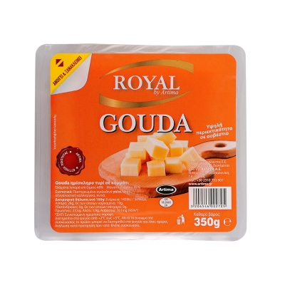 ROYAL GOUDA 48% ΣΕ ΚΟΜΜΑΤΙ 350g