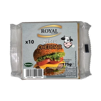 ROYAL ΦΕΤΕΣ CHEDDAR ΤΗΓΜΕΝΟ ΤΥΡΙ 175g