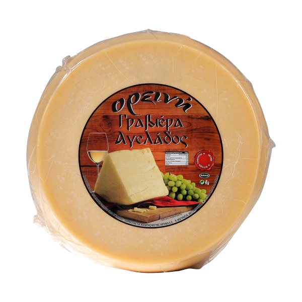 Oreini GRAVIERA CHEESE from cow&#039;s milk 45% wheel Ε.Ζ.
