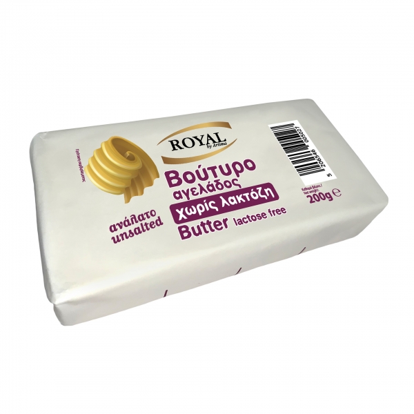 UNSALTED BUTTER COW 82% LACTOSE FREE ROYAL 200G