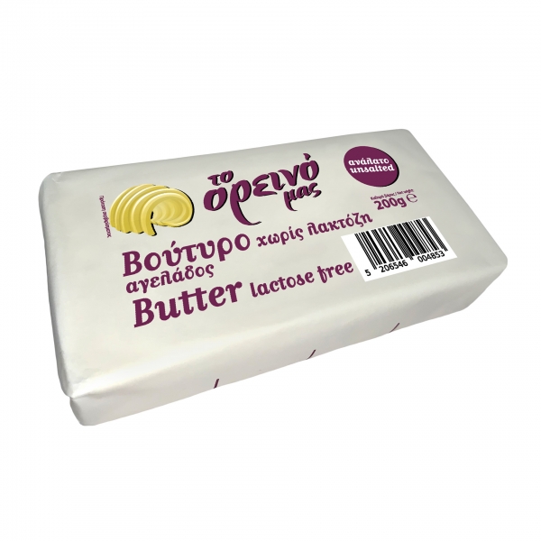 UNSALTED BUTTER COW 82% LACTOSE FREE OREINO 200G