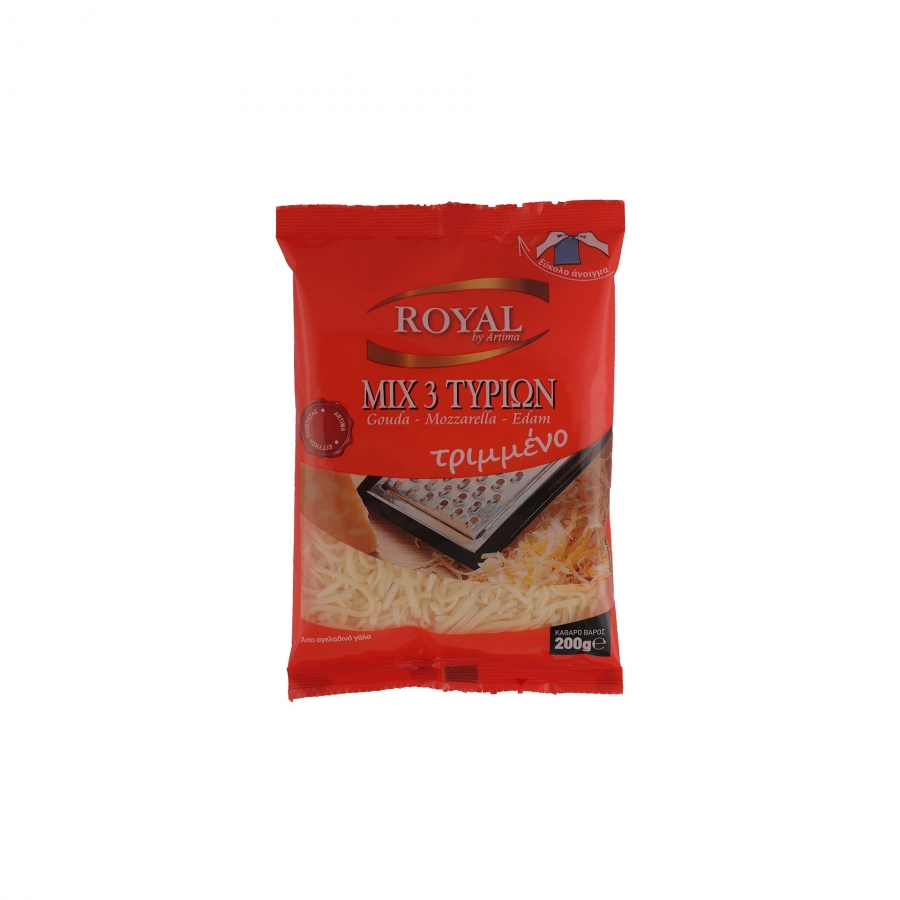 ROYAL MIX 3 ΤΥΡΙΩΝ ΤΡΙΜΜΕΝΟ 200g