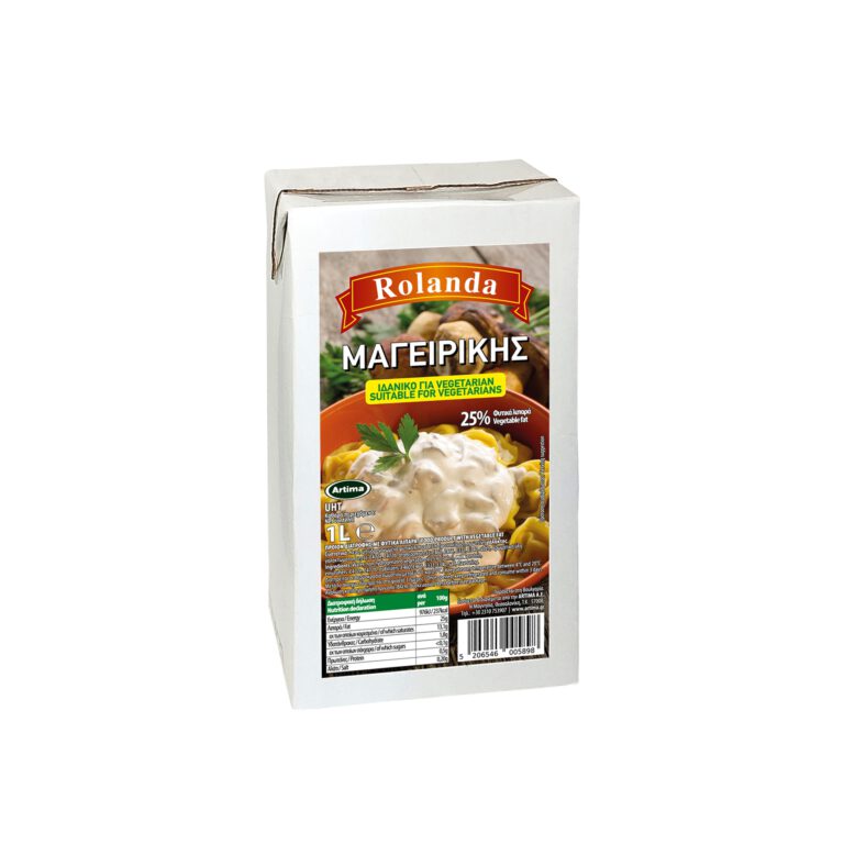 ROLANDA ΜΑΓΕΙΡΙΚΗΣ UHT 25% ΦΥΤΙΚΑ ΛΙΠΑΡΑ 1L