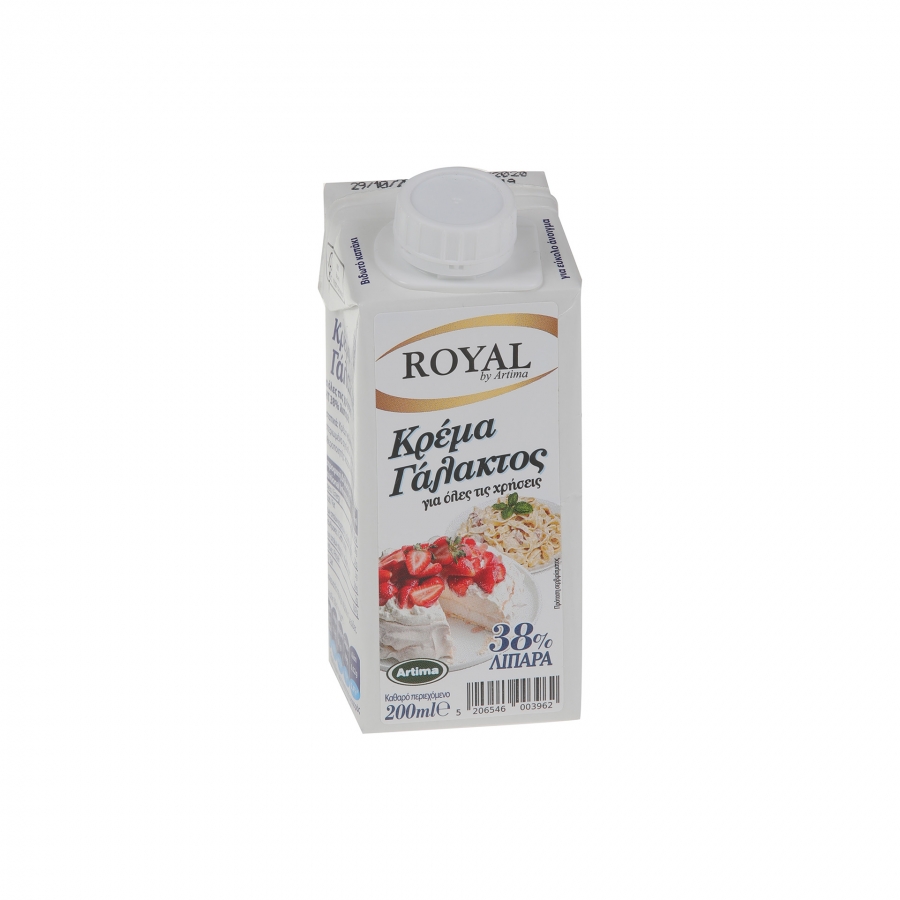ROYAL ΚΡΕΜΑ ΓΑΛΑΚΤΟΣ 38% 200ml