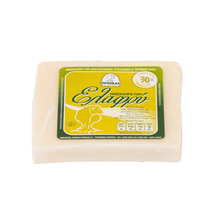 ΗΜΙΣΚΛΗΡΟ ΤΥΡΙ 25% ΠΡΟΙΚΑΣ ΕΛΑΦΡΥ 300g