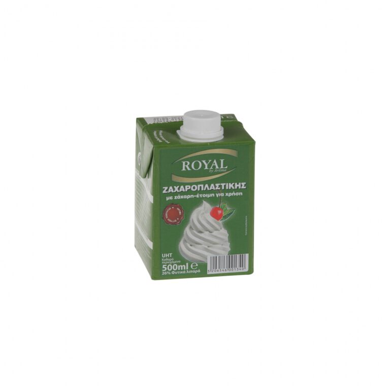 ROYAL ΖΑΧΑΡΟΠΛΑΣΤΙΚΗΣ UHT 26% ΦΥΤΙΚΑ ΛΙΠΑΡΑ 500ml