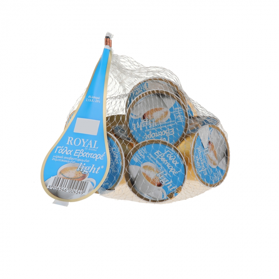 ROYAL EVAPORATED MILK LIGHT CONDENSED 4% PORTIONS IN NET 10x15g