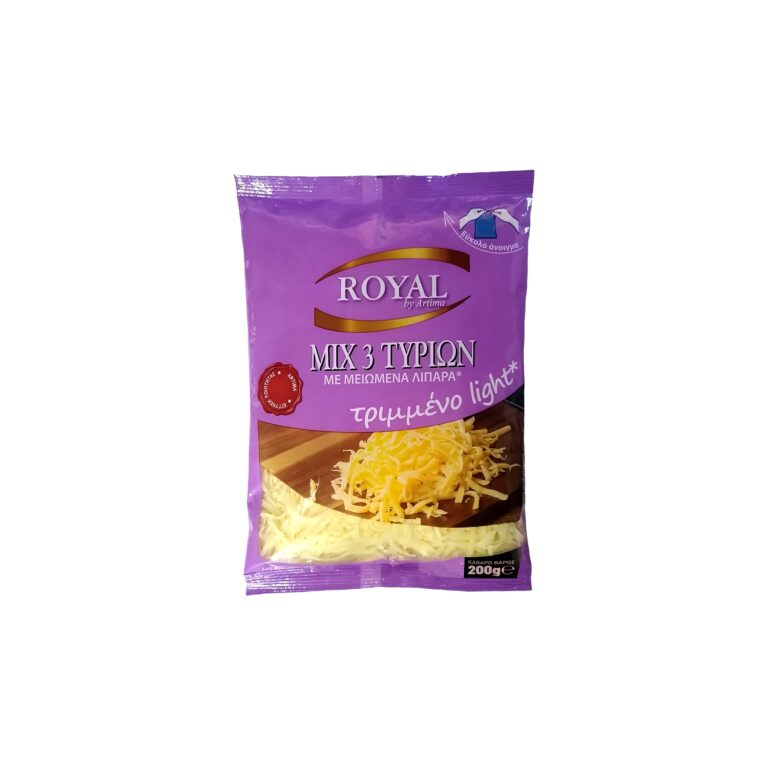 ROYAL MIX 3 ΤΥΡΙΩΝ LIGHT ΤΡΙΜΜΕΝΟ 200g