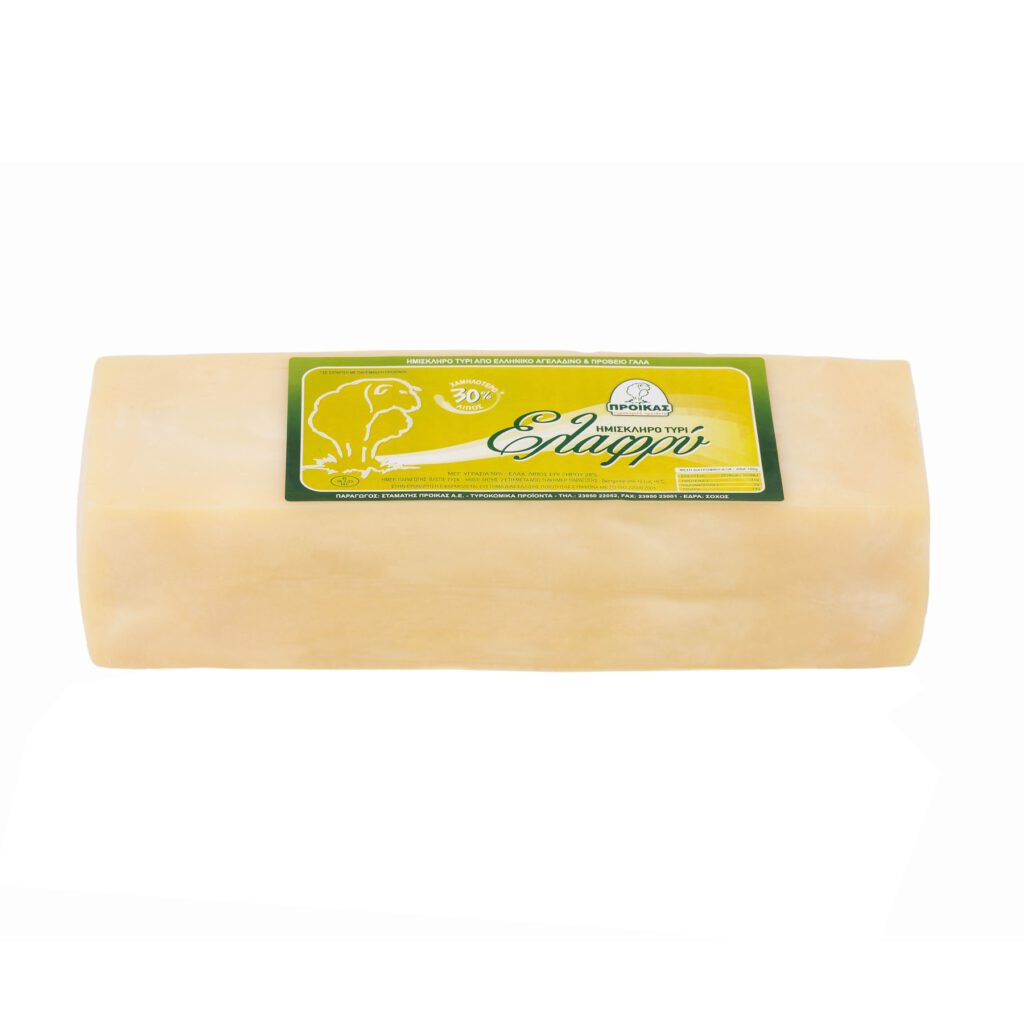 ΗΜΙΣΚΛΗΡΟ ΤΥΡΙ 25% ΠΡΟΙΚΑΣ ΕΛΑΦΡΥ 3kg Ε.Ζ.