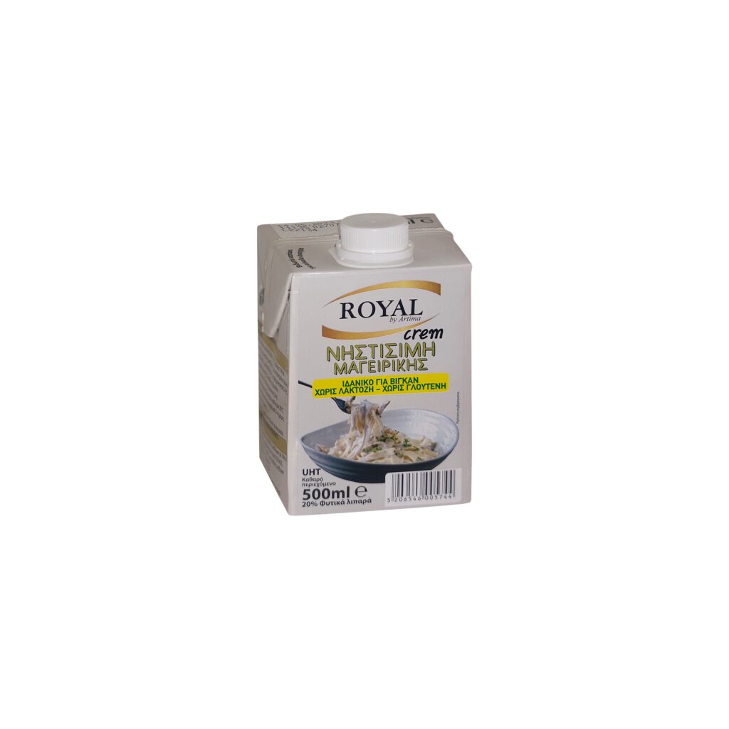 ROYAL ΝΗΣΤΙΣΙΜΗ ΜΑΓΕΙΡΙΚΗΣ UHT 20% ΦΥΤΙΚΑ ΛΙΠΑΡΑ 500ml